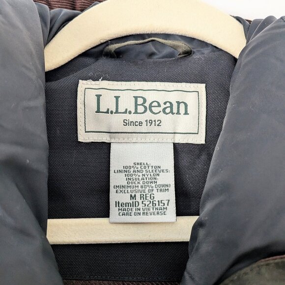 L.L. Bean Women's Upcountry Waxed Down Hooded Coat | Size M - Picture 7 of 8